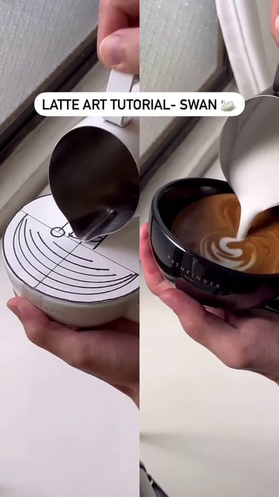 cover for Learn how to pour a stunning swan in your latte! Impress with beautiful latte art in just a few steps. 🦢☕ #LatteArt #CoffeeSkills #BaristaLife