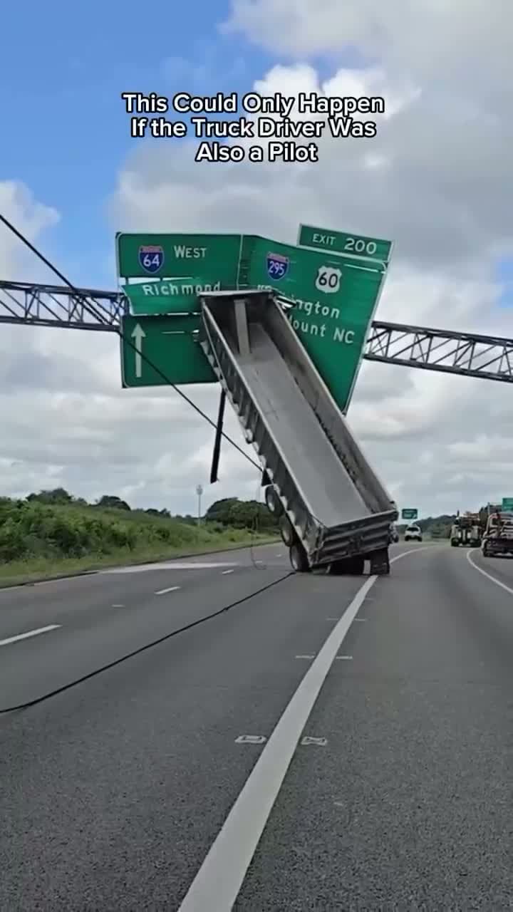 cover for trucker trying to fly.