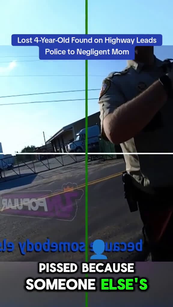 cover for Lost 4-Year-Old Found on Highway Leads Police to Negligent Mom cops copsoftiktok 26378 #trend