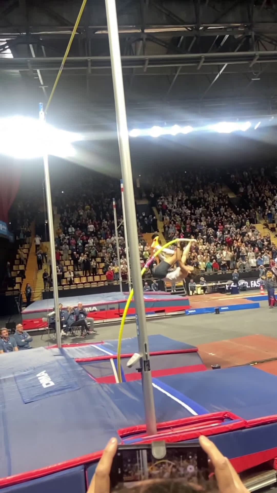 cover for #superathletes#Duplantis made the new world record by jumping 6m22 he beat his old record! Follow me please ! #pourtoi #foryou #trackandfield #polevault