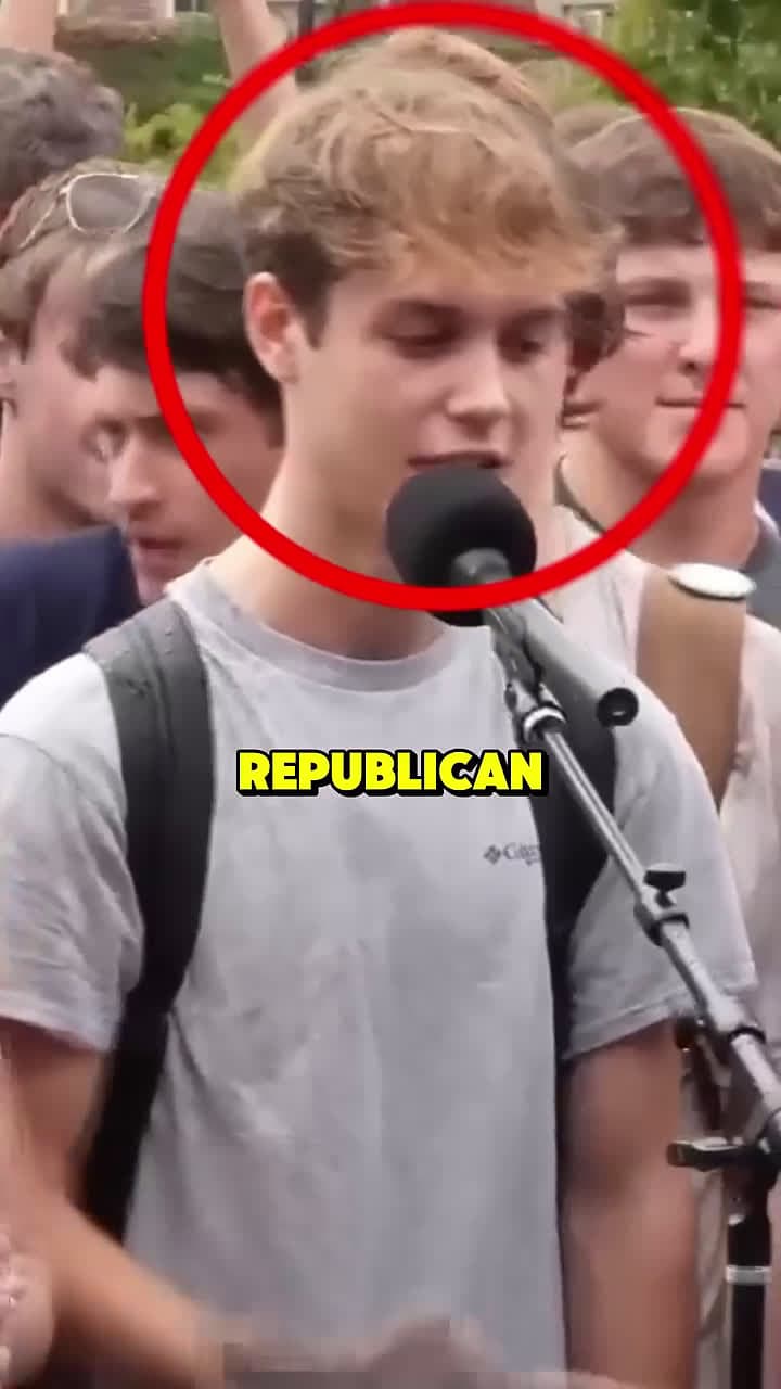 cover for Charlie Kirk Leaves GAY REPUBLICAN Speechless! #shorts #charliekirk #shorts 