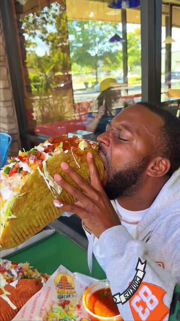 cover for Giant taco goals from @taqueriaaztecadublin! 🌮 #BayAreaEats #TacoTuesday #Foodie