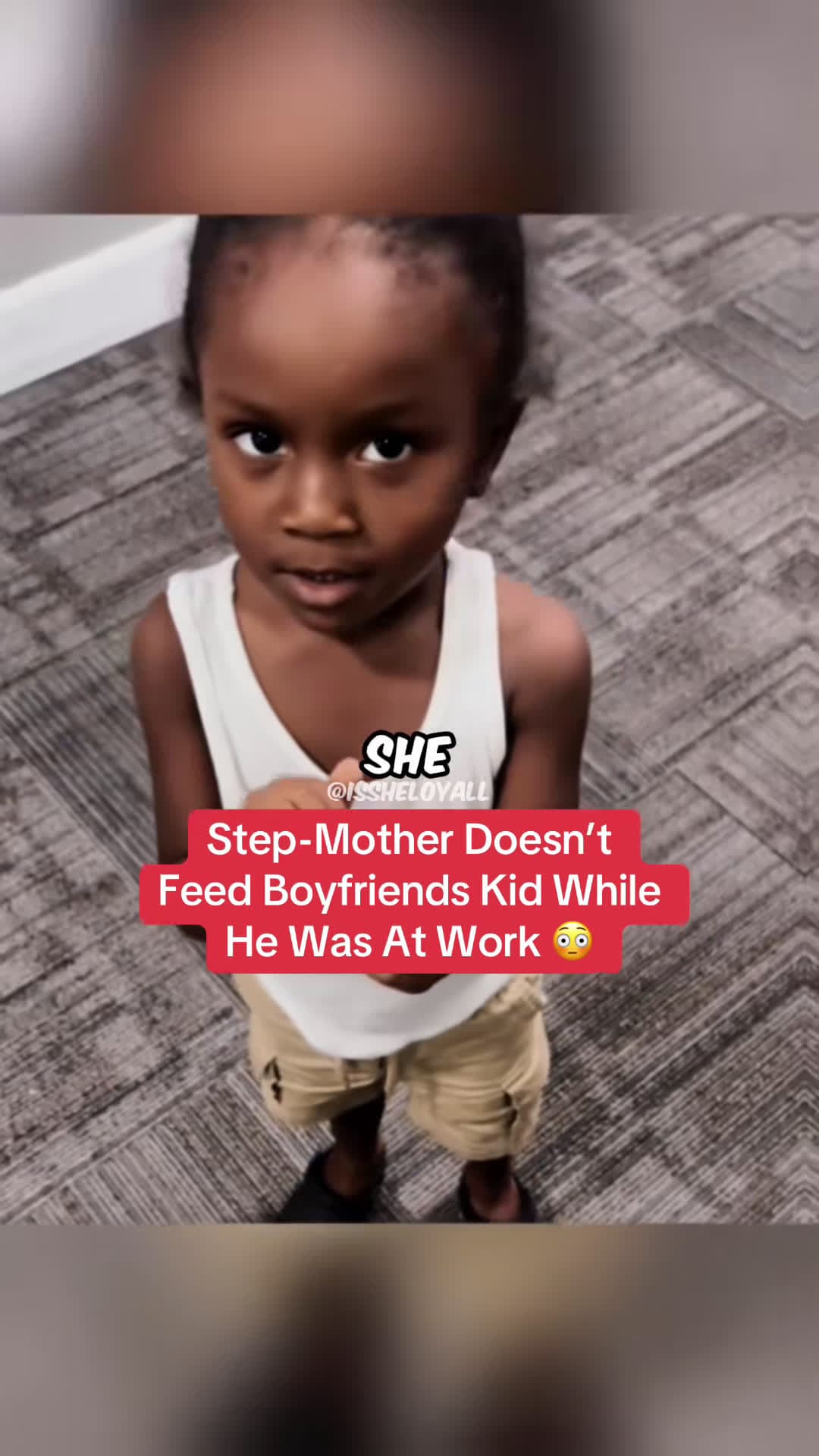 cover for #UnpopularOpinion Step mother doesnt feed boyfriends kid while he was at work