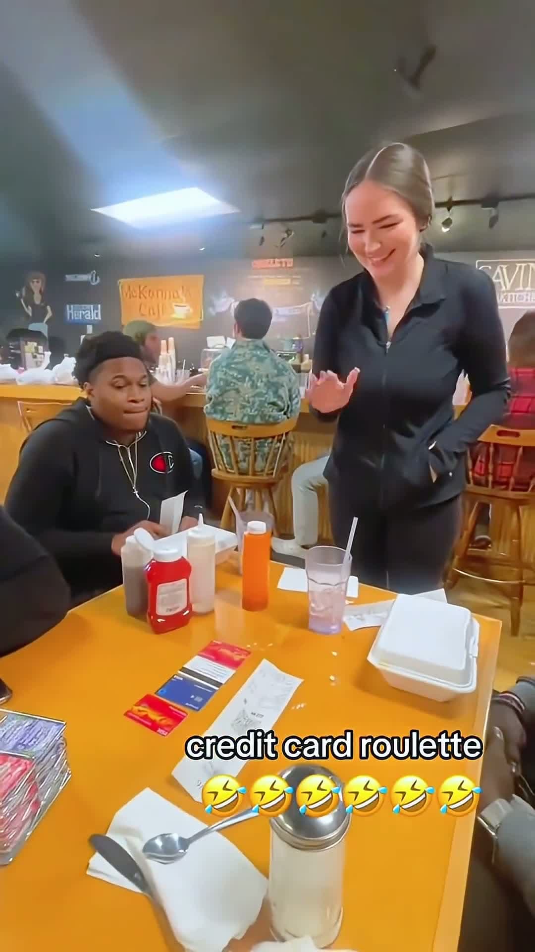 cover for Who’s paying the bill? Credit Card Roulette is wild! 🤣 #CreditCardRoulette #FunGames #WhoPays #EpicMoment