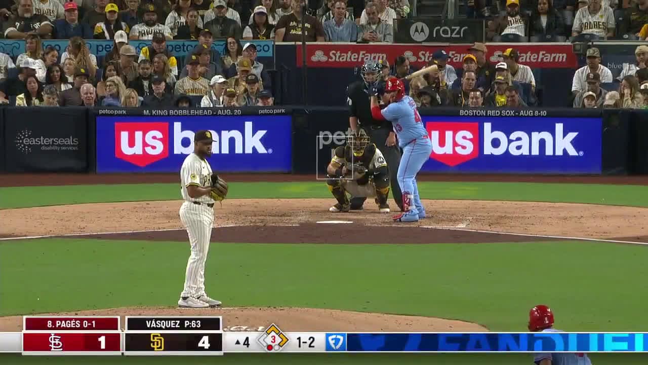 cover for Pedro Pagés launches a clutch 3-run homer into the Western Metal Supply Building! 💥 #HomeRun #MLB #Baseball