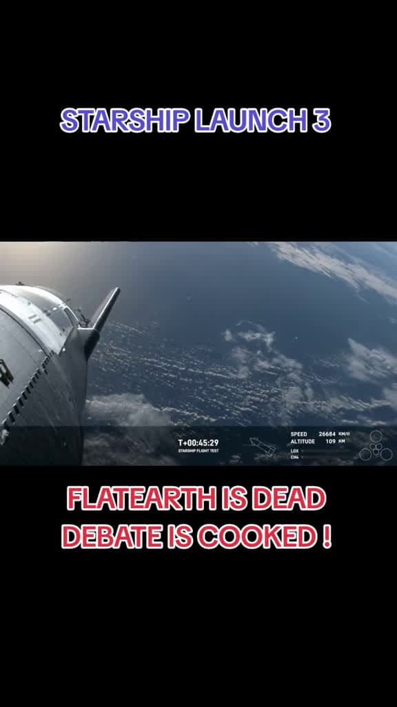 cover for The Flat Earth Debate is Over Once and For All! 🚀🌍 #SpaceX #FlatEarthDebunked #Space