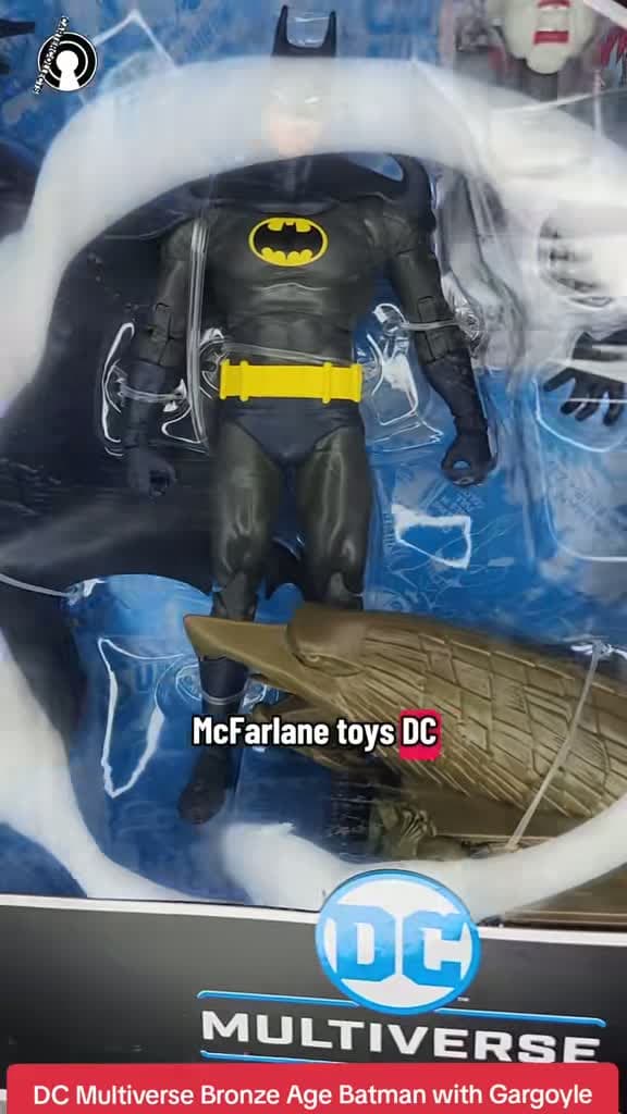 cover for Epic DC Multiverse Batman with gargoyle base and big cape! Packed with accessories that feel deluxe. How many Batmans is too many? 🦇 #DCMultiverse #McFarlaneToys #Batman #ActionFigures