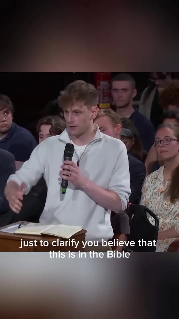 cover for Charlie Kirk breaks down what the Bible really says about gay marriage 🏳️‍🌈 #BibleTalk #FaithDebate #CharlieKirk