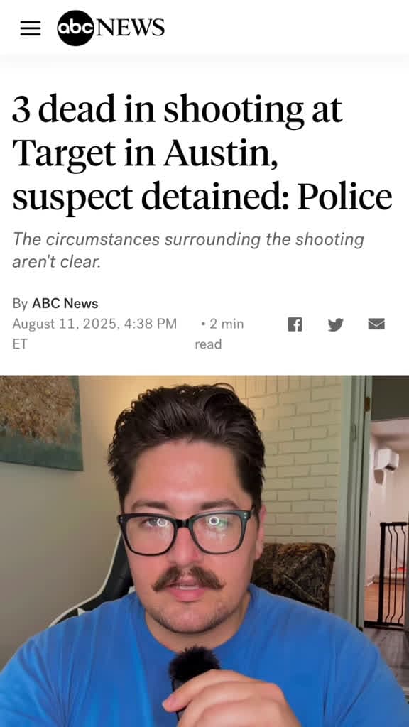 cover for Tragic Target shooting in Austin leaves 3 dead; suspect arrested after carjacking a vehicle and fleeing. 🙏 More updates as investigators learn more. #AustinTX #BreakingNews #TexasNews