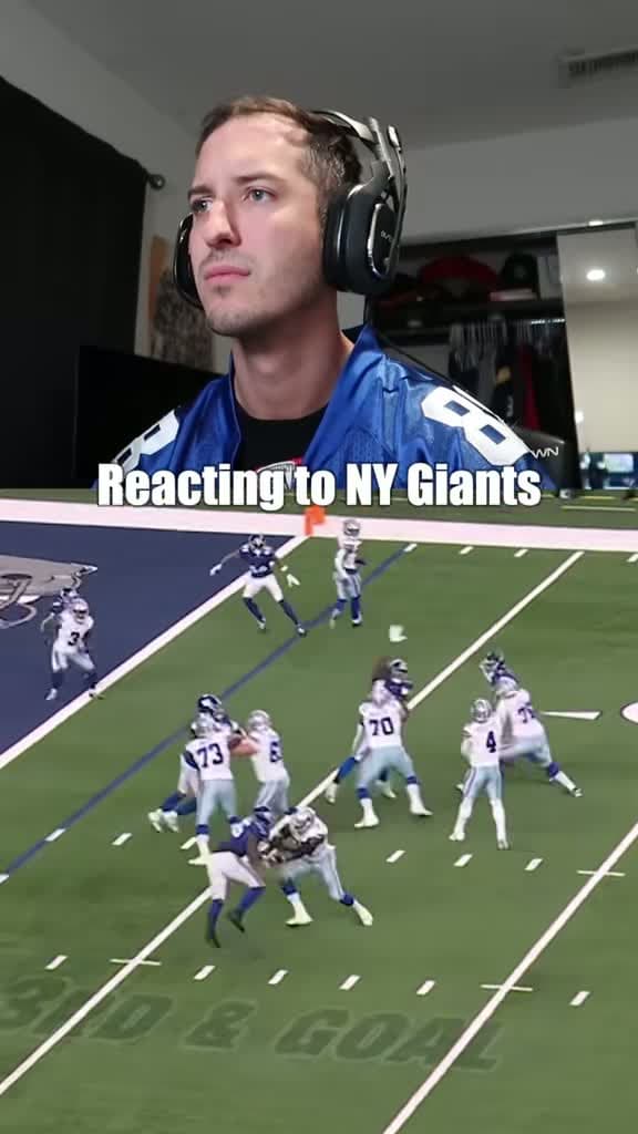 cover for Giants fan can't believe that loss! 😱 #Giants #Cowboys #NFLReact #GameDay