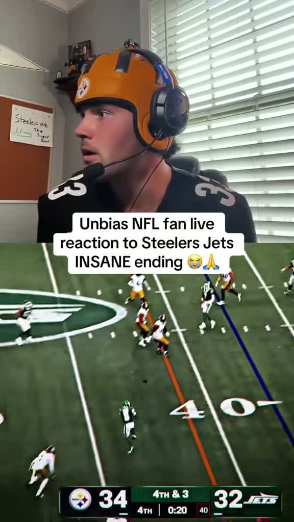 cover for Jets vs Steelers crazy finish! You won’t believe this ending 😱🏈 #NFL #Jets #Steelers #EpicFinish