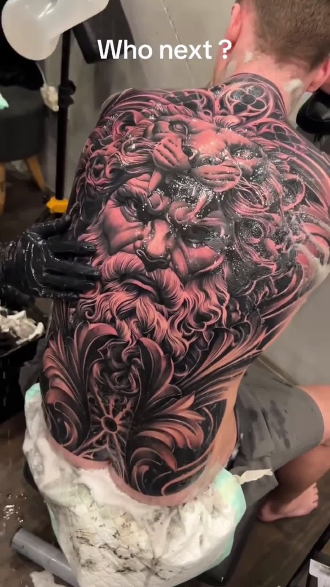 cover for Bro shaking like crazy #tattoo  #fullbacktattoo  #art  #trending