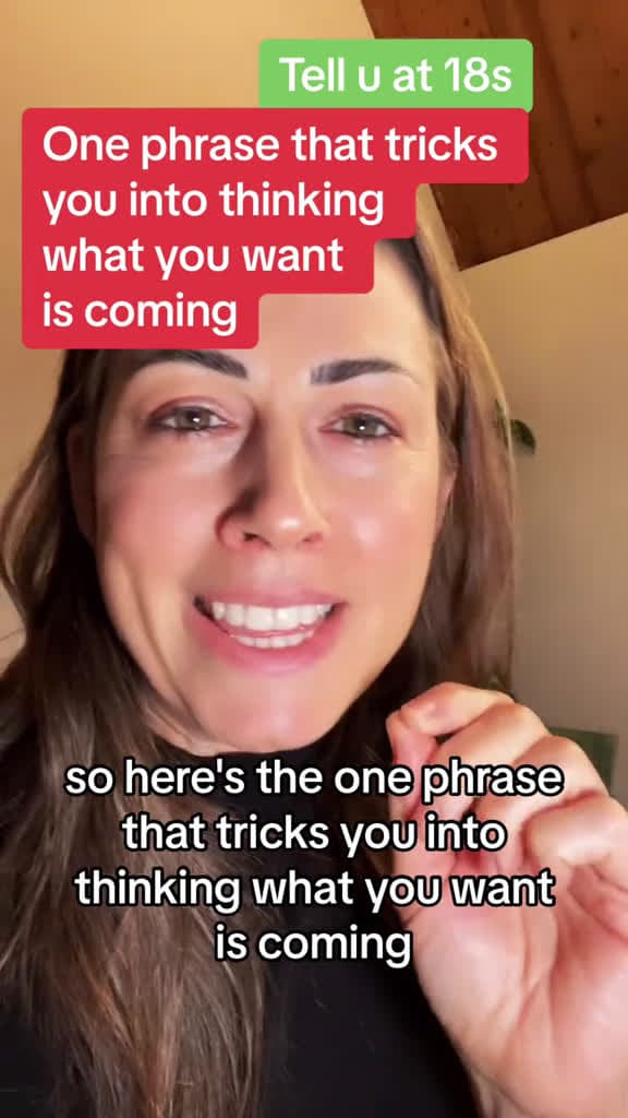 cover for One phrase that tricks you into thinking what you want is coming when it isnt and 25290 #nicevideo