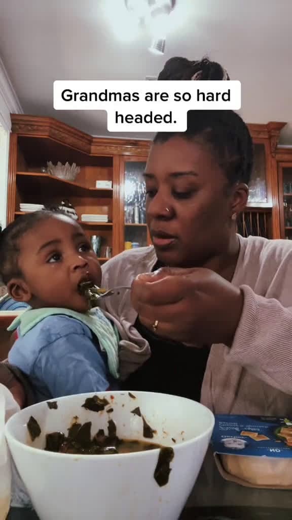 cover for Who else grandma does this with the baby? 🤣 repost from @Shantaquilette Develle #blackfoodie #funny #relatable #blackcomedy #blackpeople #fyp #fypシ