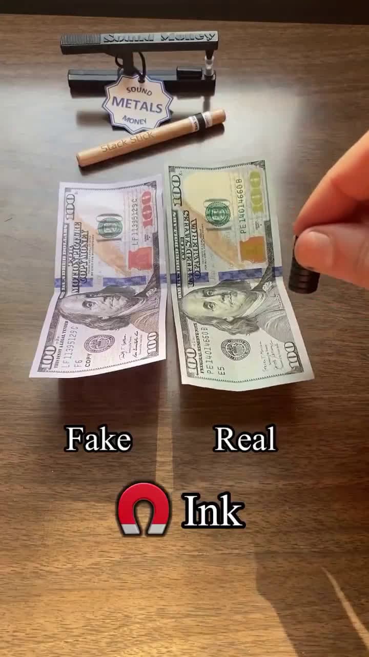 cover for Did you know US bills have magnetic ink? Test real cash with a magnet! 💵🧲 #FunFact #MoneyMystery #Science