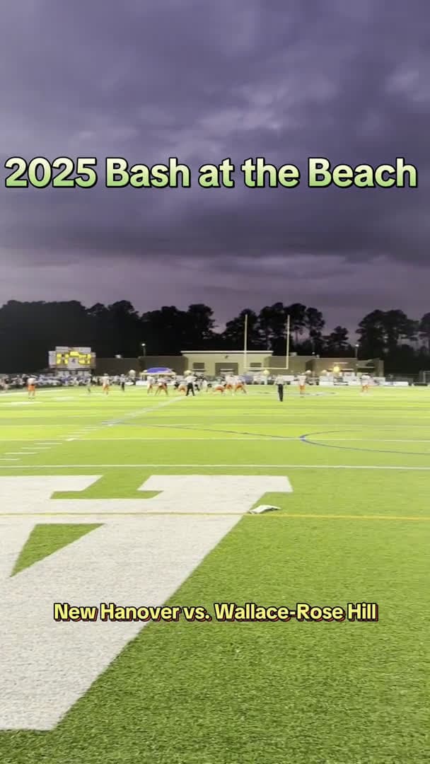 cover for Watch New Hanover football in 2025 Bash at the Beach