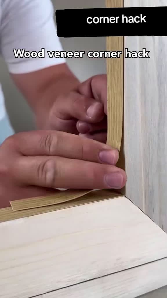 cover for Insane corner hack for perfect wood cuts! 🔥 #woodworking #woodcutting #viral