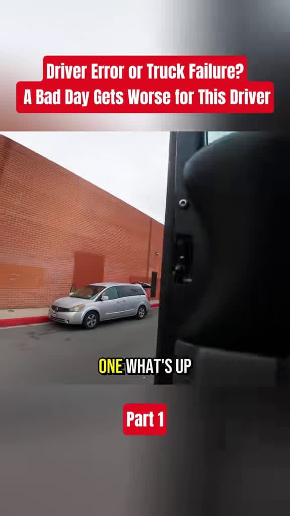 cover for Truck trouble or driver mistake? Watch how this bad day spirals out of control! 🚛💥 #truckaccidents #dashcamfootage #drivererror