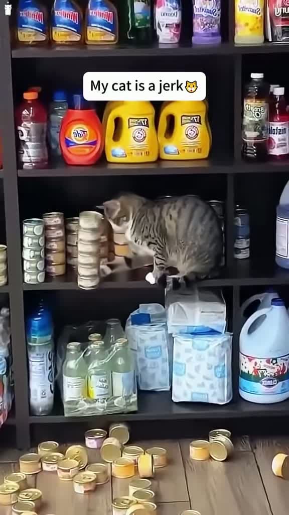 cover for When your cat’s a total troublemaker 🐱😹 #FunnyCat #CuteCat #PetLife