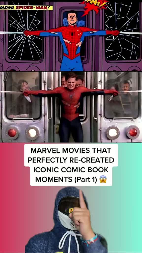 cover for Marvel movies nailing iconic comic book scenes! 🔥 #Marvel #MCU #Superhero #InfinityRue