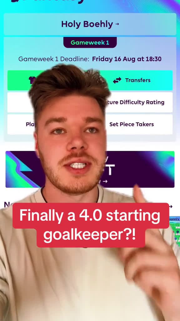 cover for 4.0 starting keeper is here FPL fantasypremierleague fplcommunity 96800 #shortvideos