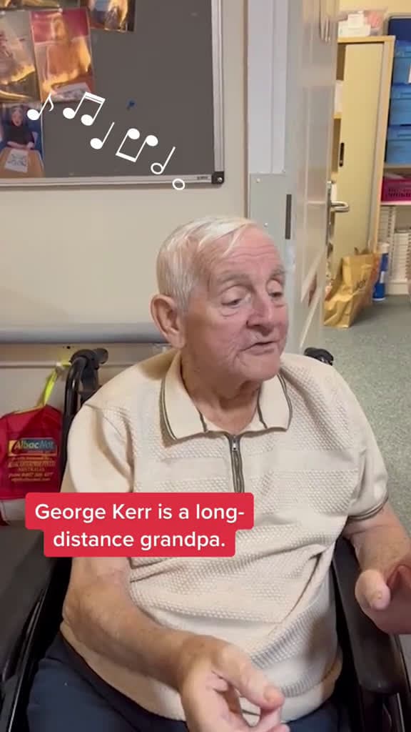 cover for Watch grandfather s loving serenade to grandson from hundreds of miles away. goodnews gran 88110 #shortvideos