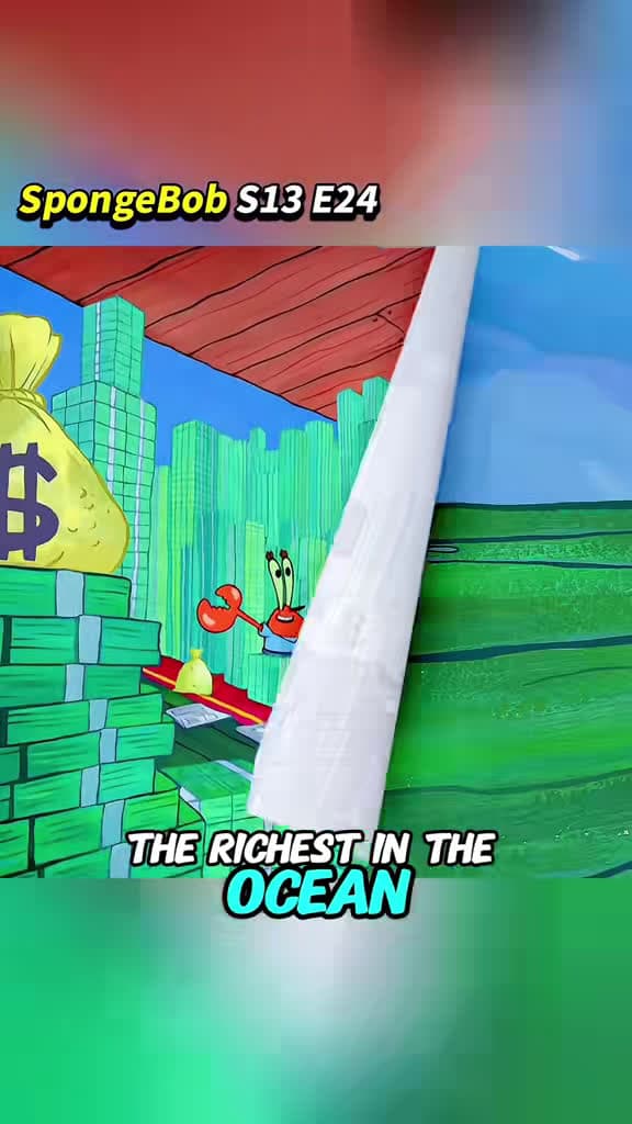 cover for One nail makes Mr. Krabs the richest crab under the sea! 💰 #SpongeBob #Cartoon #Funny #Animation #Movie