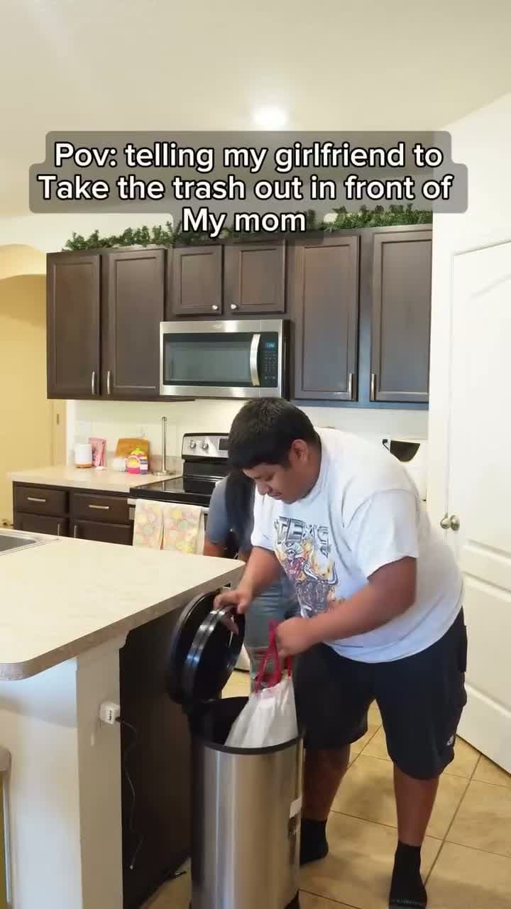cover for telling my girlfriend to Take the trash out in front of My mom