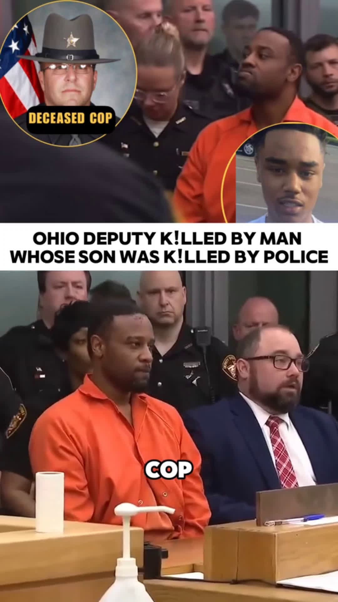 cover for Father kills cop after son shot by police  #truecrime #truecrimestories #crime #scoopz #fyp 