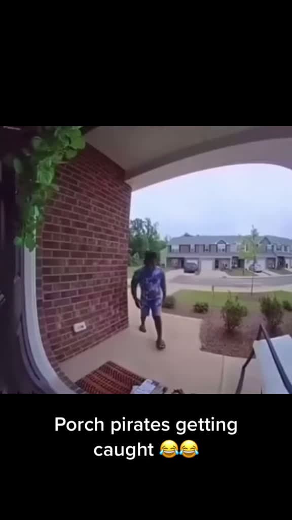 cover for Caught in the act: porch pirates finally get busted 😂 #PorchPirates #CaughtRedHanded #FunnyVideo #Viral
