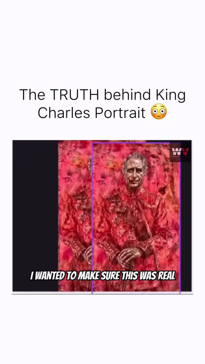 cover for #FirstVideoChallenge  #kingcharles #portrait #satanic #evil #wtfmemes #newworldorder #uk #unitedkingdom