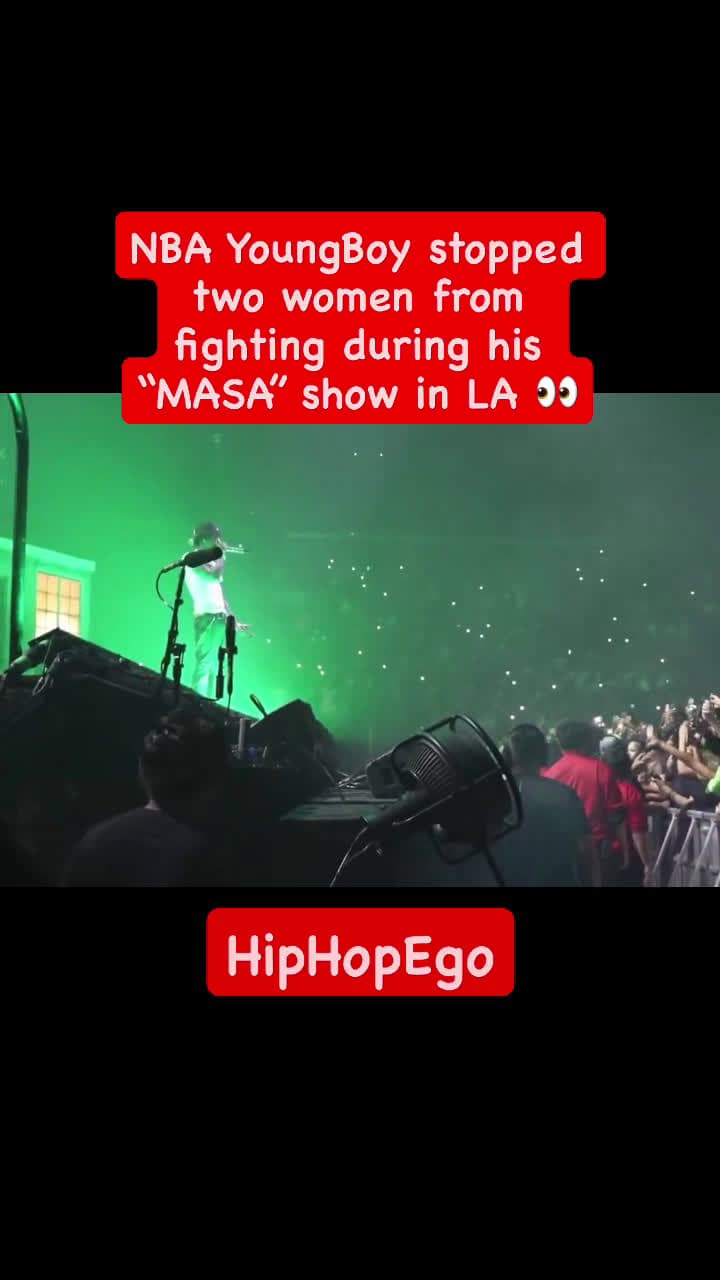cover for NBA YoungBoy stopped two women from fighting during his “MASA” show in LA 👀