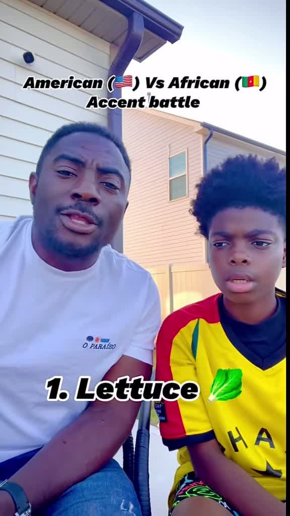 cover for Cameroon 🇨🇲 Accent vs American 🇺🇸 Accent Challenge! Who nails it better? #AccentChallenge #LanguageFun #FunnyAccents