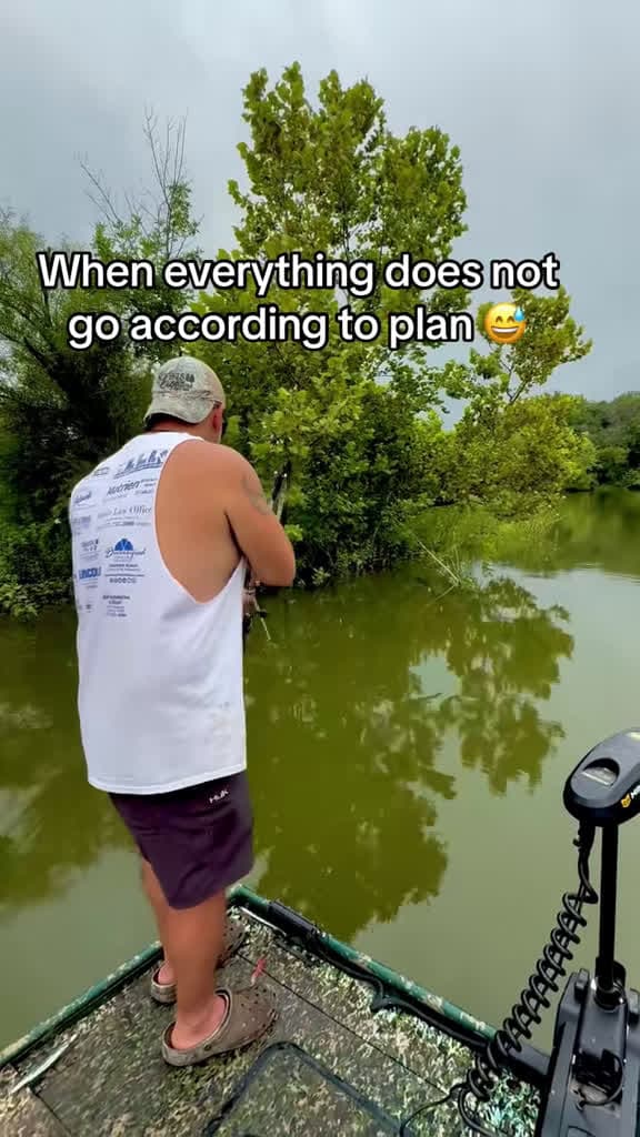 cover for When fishing plans go completely wrong 😅 #fishingfail #funnyvideo #badday