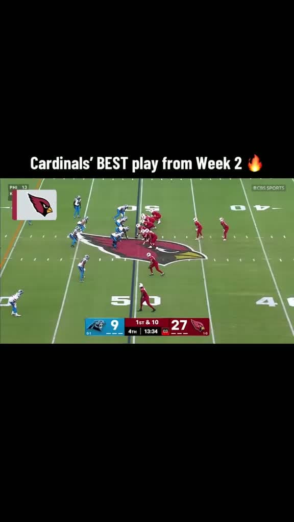 cover for Cardinals fans, how would you rate this Week 2 highlight? 1-10 👇🔥 #ArizonaCardinals #NFL #Week2
