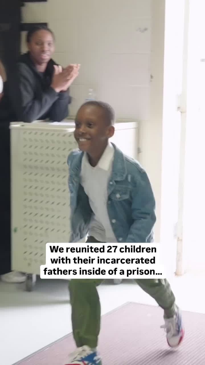cover for We reunited 27 children with their incarcerated fathers inside of a prison... #SpreadTheLove#ThePawfectMoment