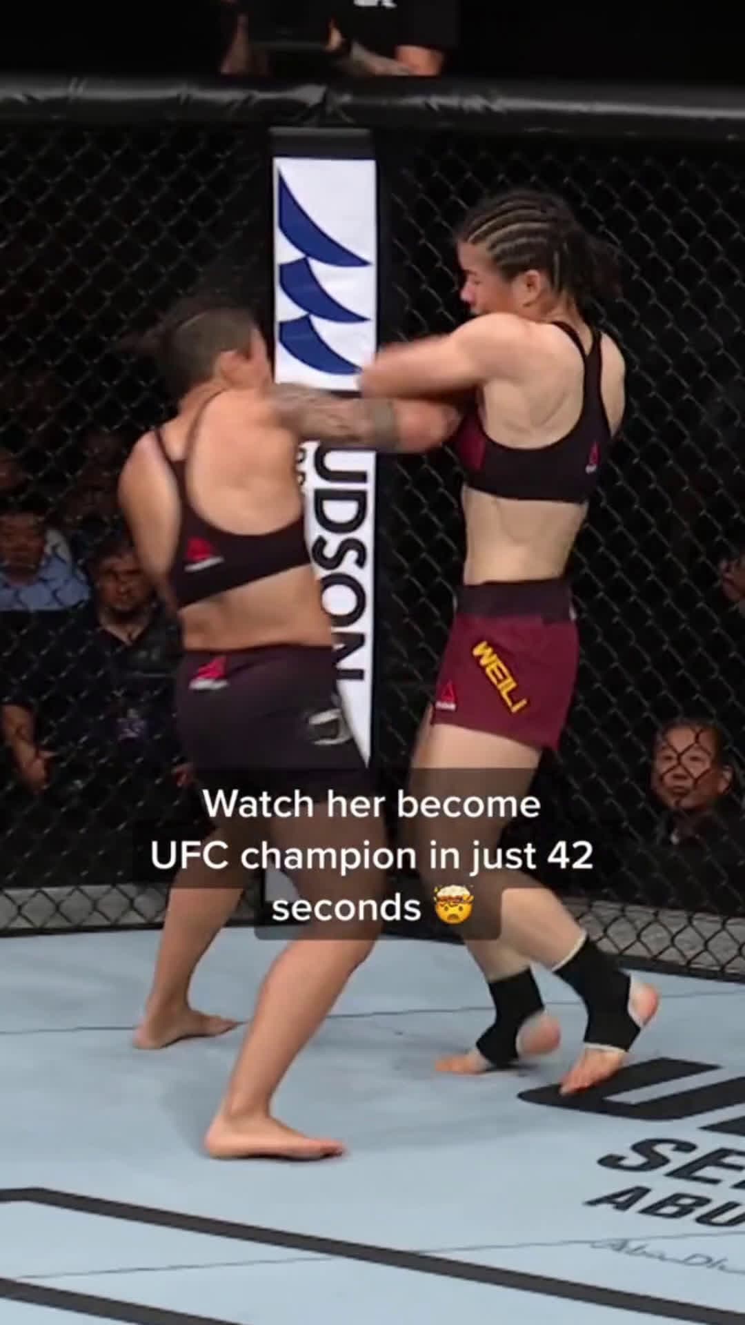 cover for Champion in less than 1️⃣ minute!! ⏱ #UFC#MMA