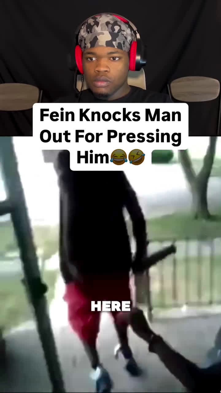 cover for #FirstVideoChallenge Fein Knocks Man Out For Pressing Him#bandtana#starr#reactions