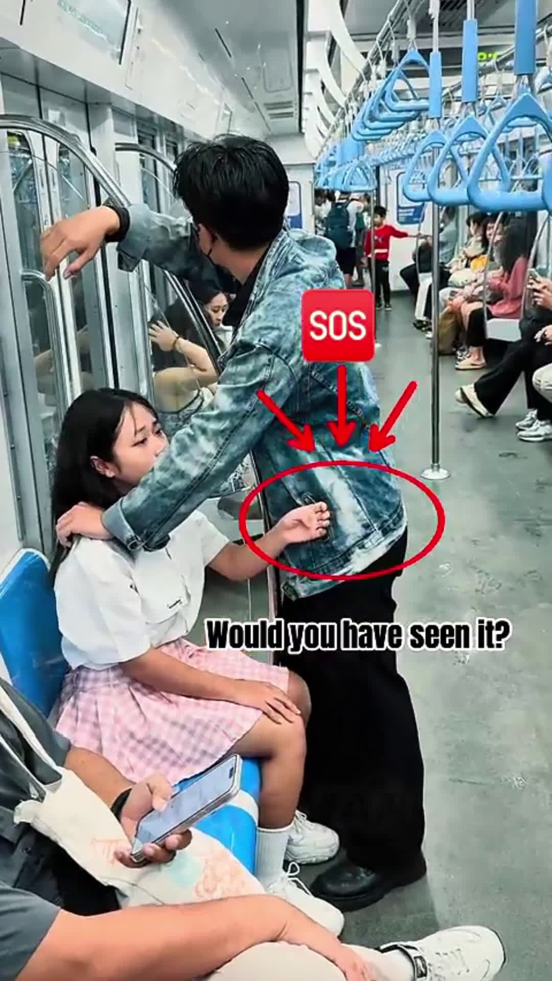 cover for SOS on the Train… What Happened Next Was Unexpected #ONEMAN #UKsafety #SegnaleSOS #NotsignalErkannt