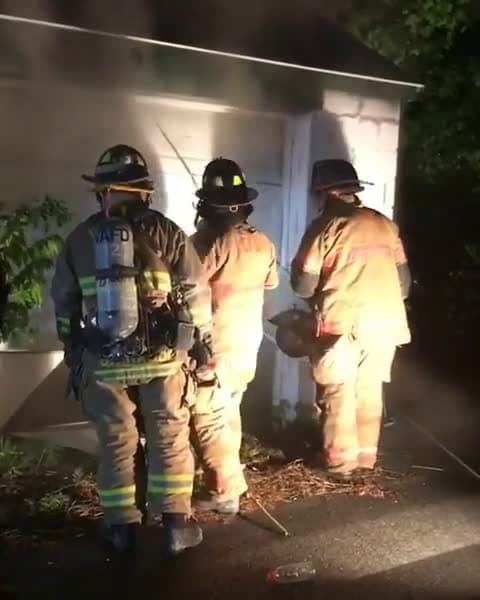 cover for irisheyez emergencyservices Crews gaining access to the garage this morning at the fire in Coatesville Instagram chief miller Facebook chiefmiller1 Twitter chief miller