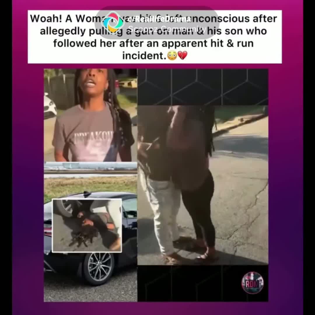cover for ⚠️ WARNING ⚠️for educational purposes only ⚠️woman pullz gun on man & hiz son after fleeing a hit & run az he followed & caught her🚫 #reallifedrama #roadrage #truecrime @martyhigg