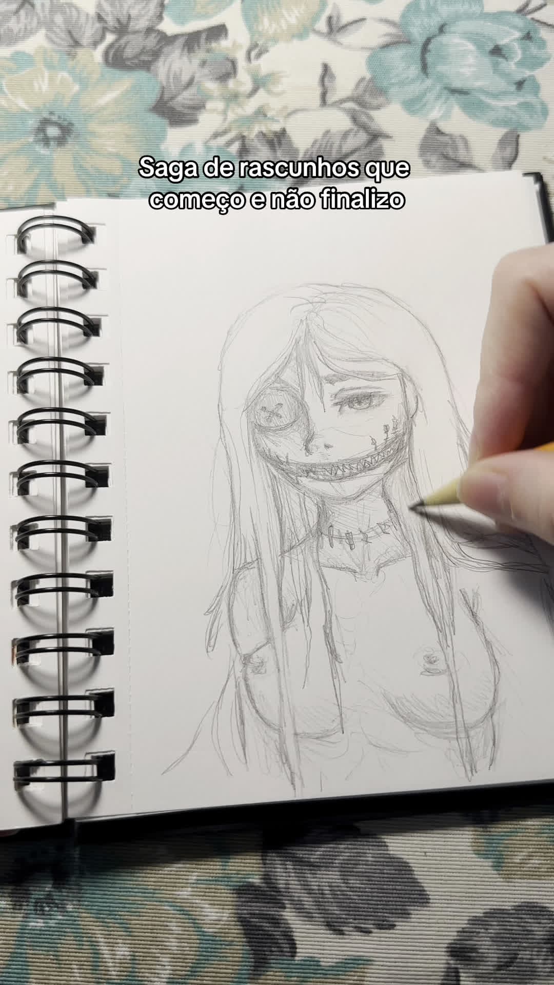 cover for Esse desenho acho que não irei finalizar #drawing #art #desenho #fyp #foryou #sketchbook
