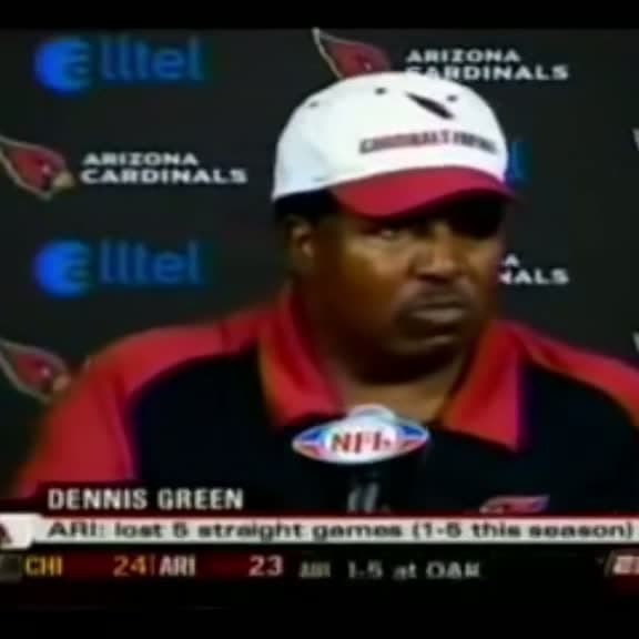 cover for Dennis Green's epic rant after Arizona blows a 20-point lead vs Bears on MNF! 🏈🔥 #NFLHistory #Cardinals #Bears