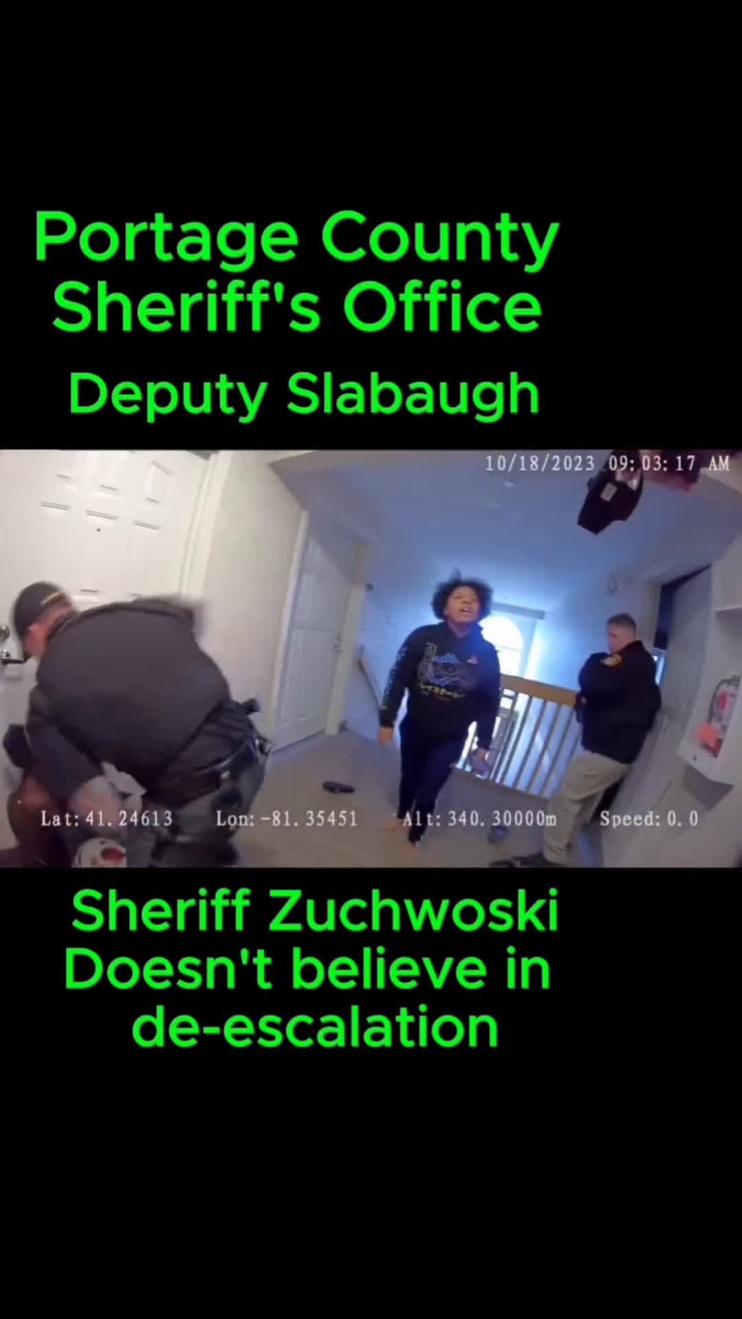 cover for Portage County Cop Punchs Girl Repeatedly #policebrutality #crooked cops