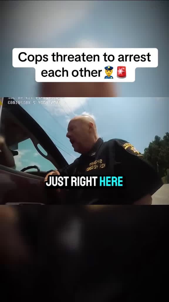cover for Traffic stop turns into a heated dispute between officers — watch the bodycam footage unfold 🚨 #police #bodycam #trafficstop #ringdoorbell