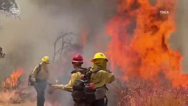 cover for Evacuations in California as explosive fire burns over 80,000 acres