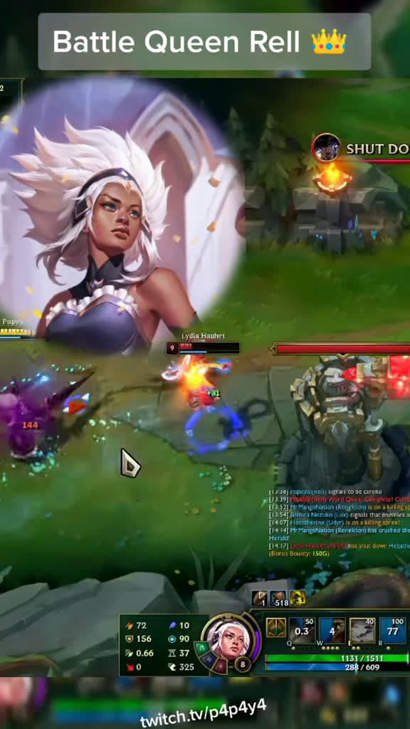 cover for Unstoppable Rell plays – Support like a Queen! 👑 #Rell #LeagueOfLegends #SupportMain