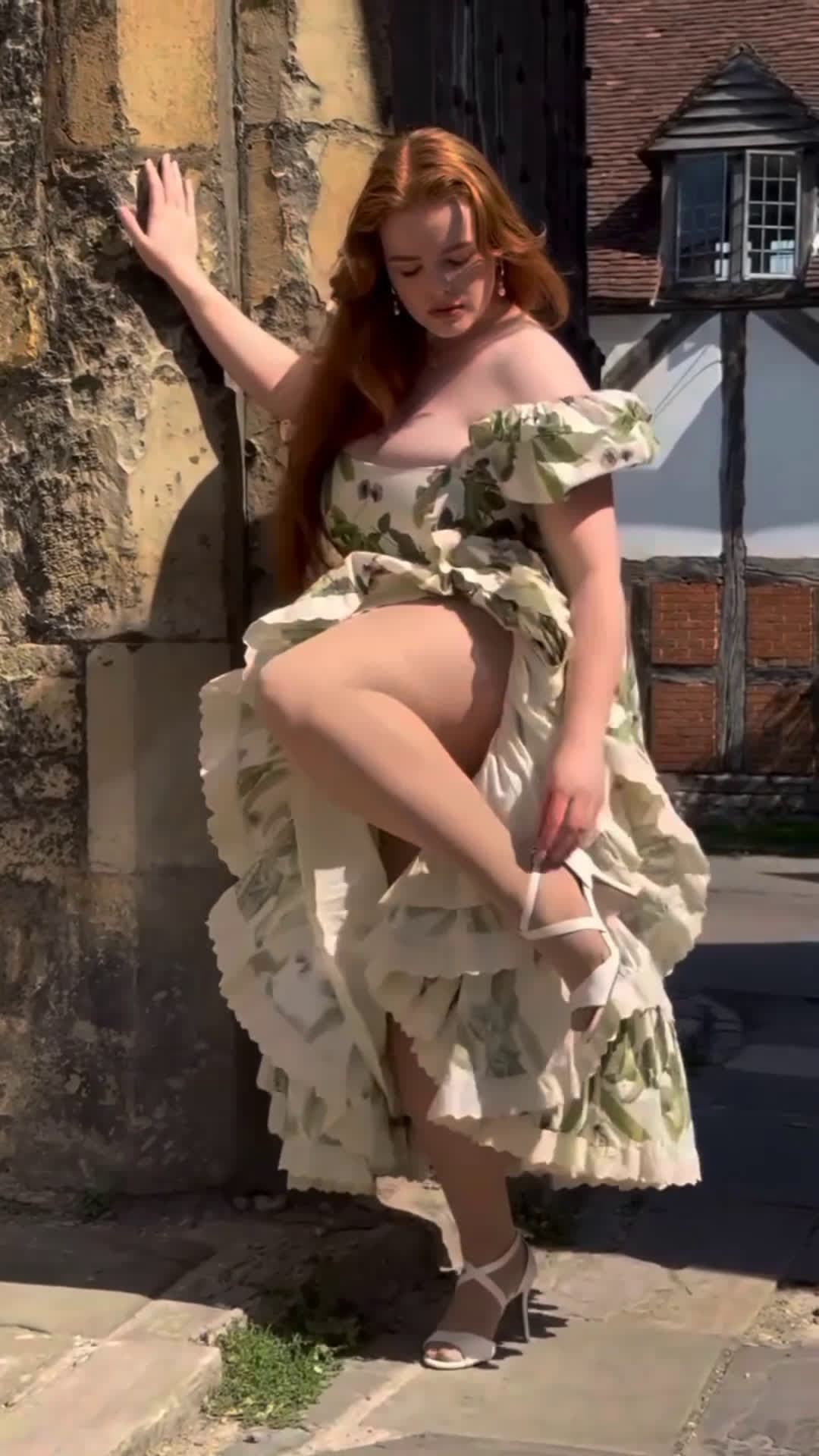 cover for Sometimes you just need a break from the heels! Dress was gifted by @selkie use code MISSDEADLYRED for 10% off #curves #curvefashion #freckles #cute #beauty