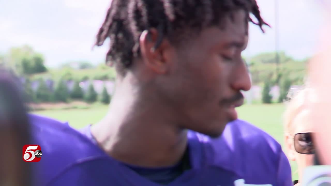 cover for Vikings receiver Jordan Addison speaks following the news of his three-game suspension