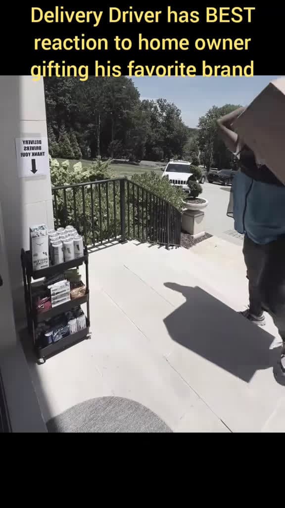 cover for Delivery driver’s priceless reaction to getting his favorite #RingDoorbell gift! 😂🔔 #CaughtOnCamera #Funny